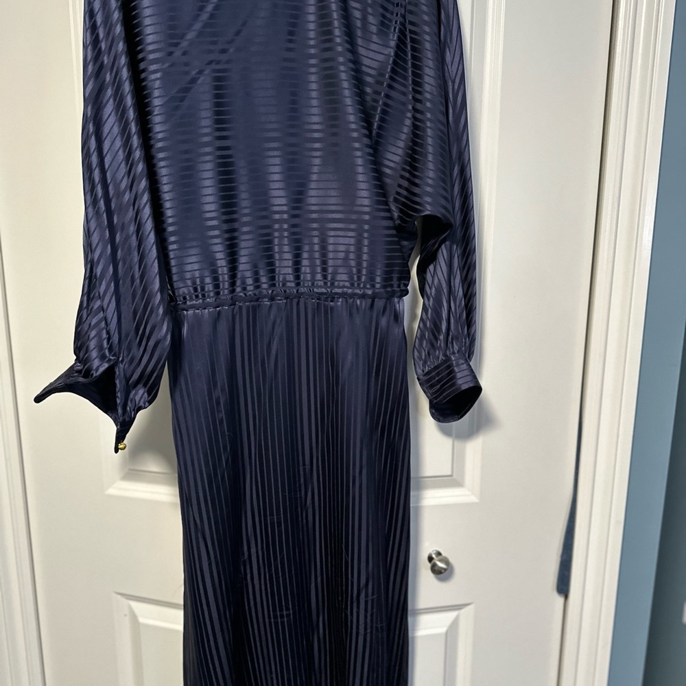 Tory Burch Navy Long Sleeve Dress - Picture 4 of 4